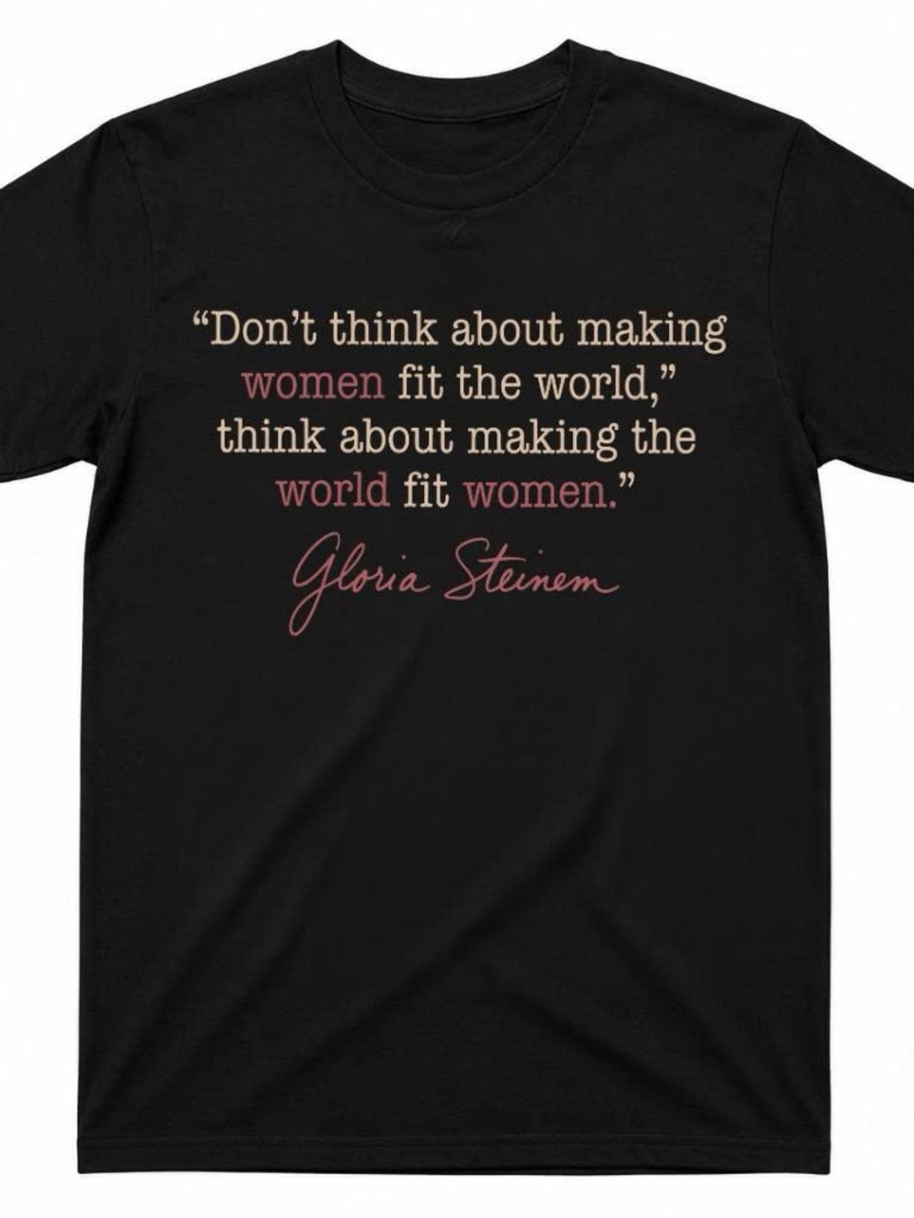 Gildan Feminist Icon Gloria Steinem Shirt Women’s Right Equality Tee